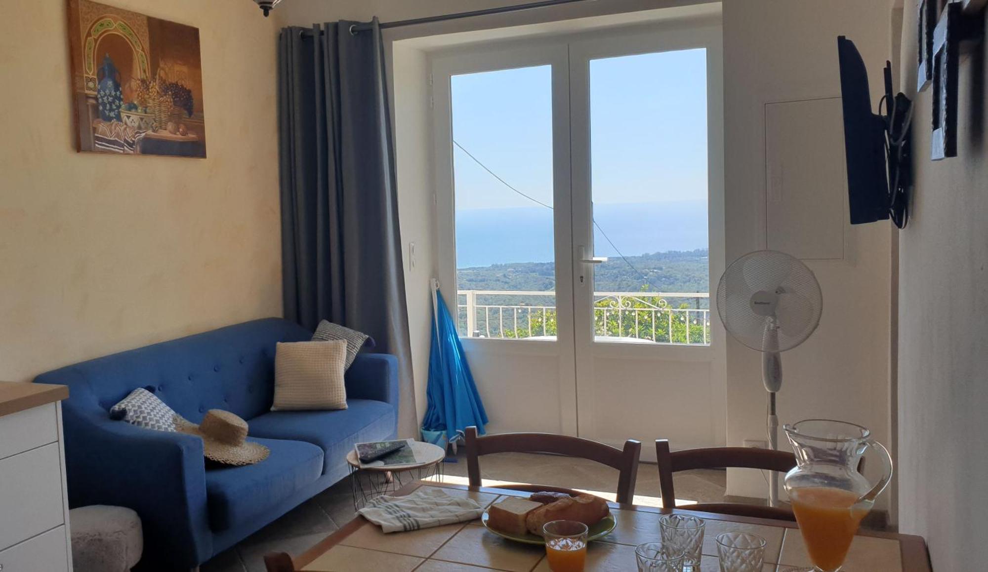 Appartement A Caserella Entierement Renove Avec Terrasse Et Vue Panoramique Sur Mer Valle-di-Campoloro Exterior photo